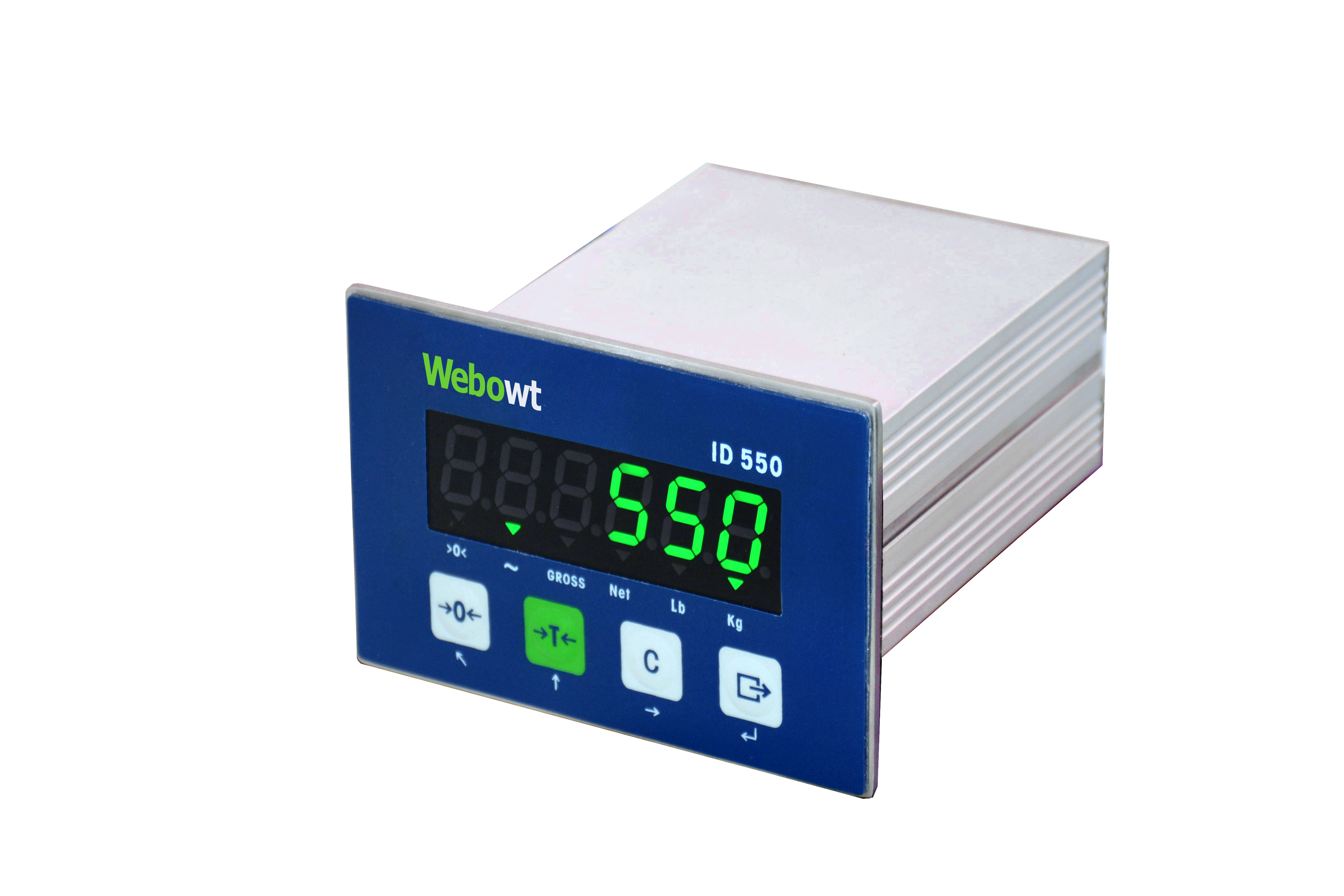 Order No. 8550004, Model No.:ID550P00R00D, ID550, Panel, Green LED, 1 Serial port(RS232/485), MODBUS-RTU, Input x 4/ Relay Output x 6, Universal constant controll software, 24VDC